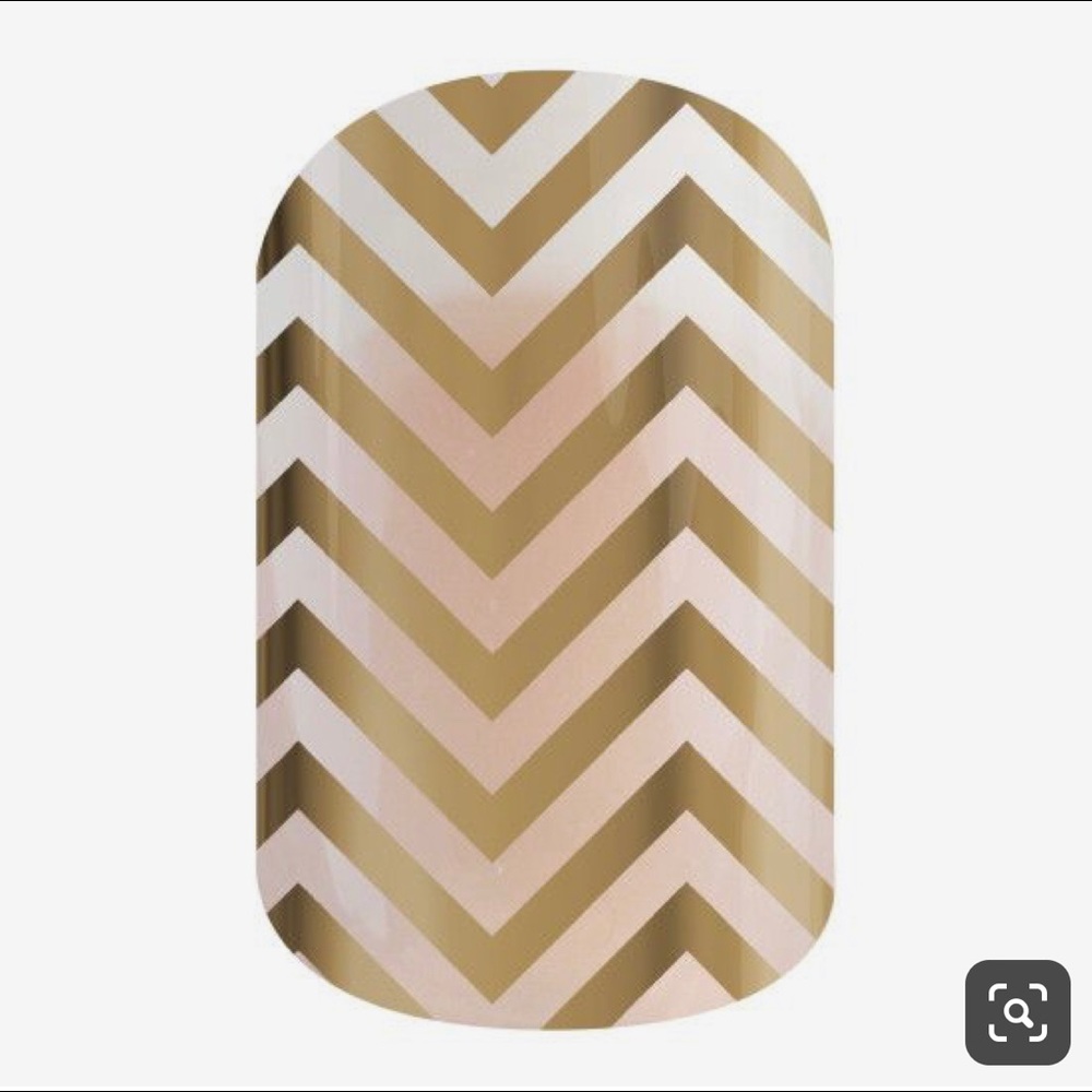 Full Sheet - Gold Chevron - Jamberry Wrap